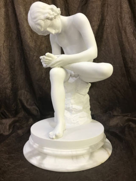 Boy Extracting Thorn Spinario Fedelino Sculpture Statue Replica